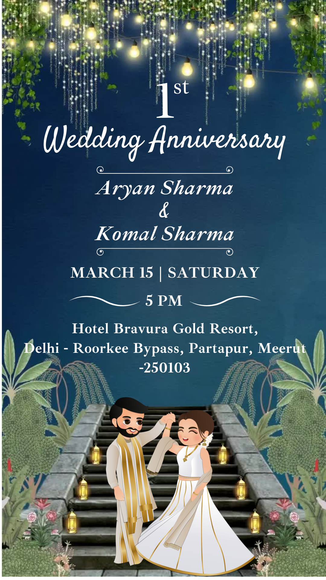 Anniversary invitation one page