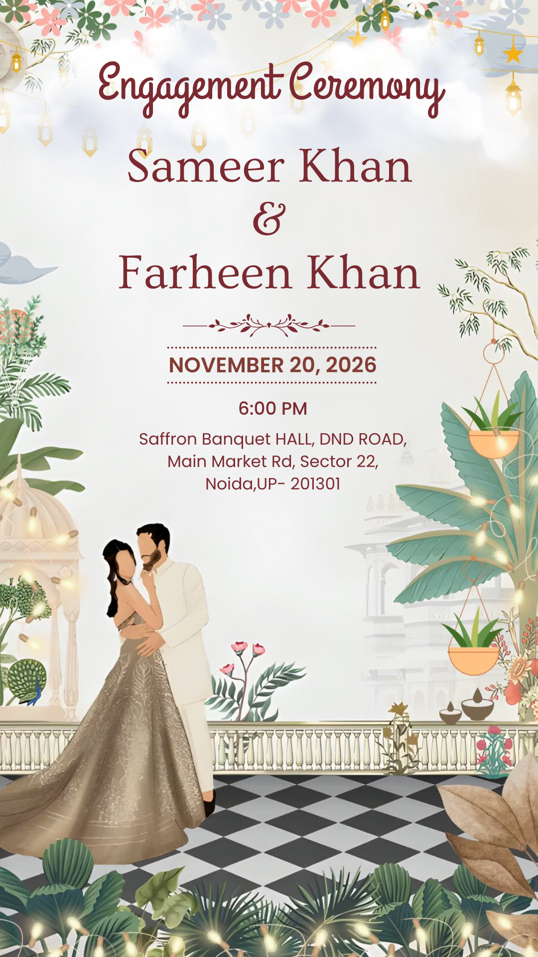 Sagai Invitation Templates – Elegant & Simple