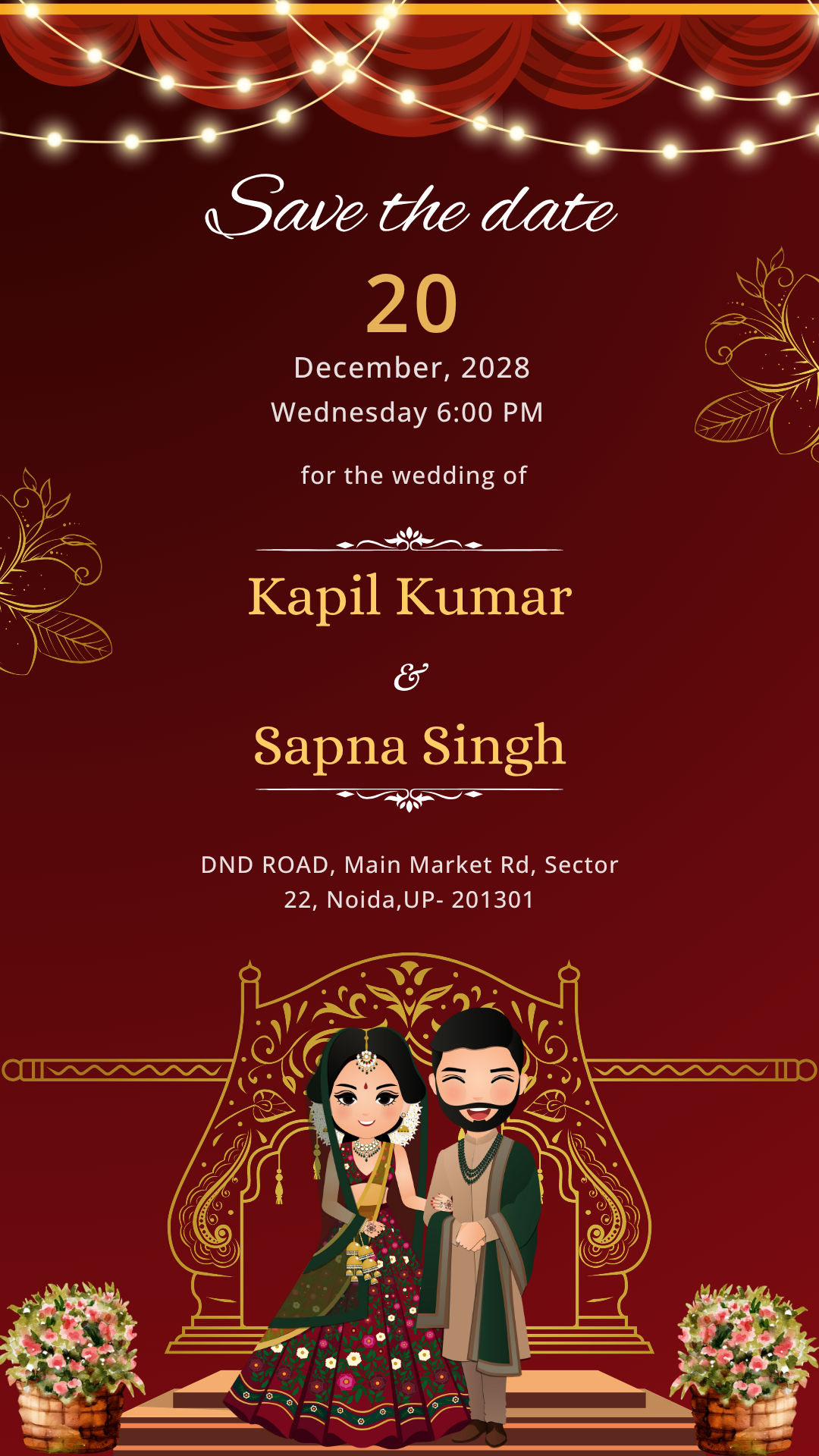 Digital Save the Date Wedding PDF